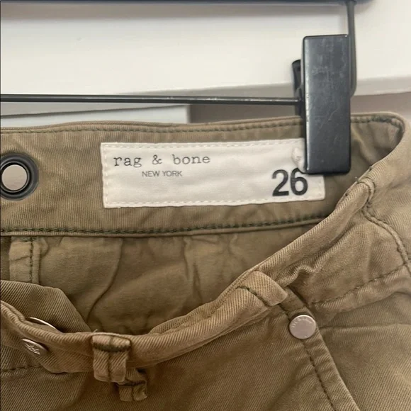 rag & bone Women’s  Olive Green Pants Cropped Pants. - Picture 2 of 6